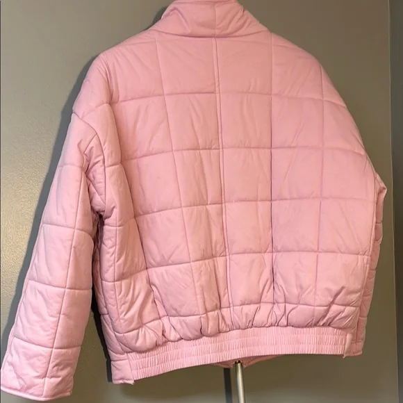 Avec Les Filled Pink Quilted Women's Jacket - Picture 7 of 9